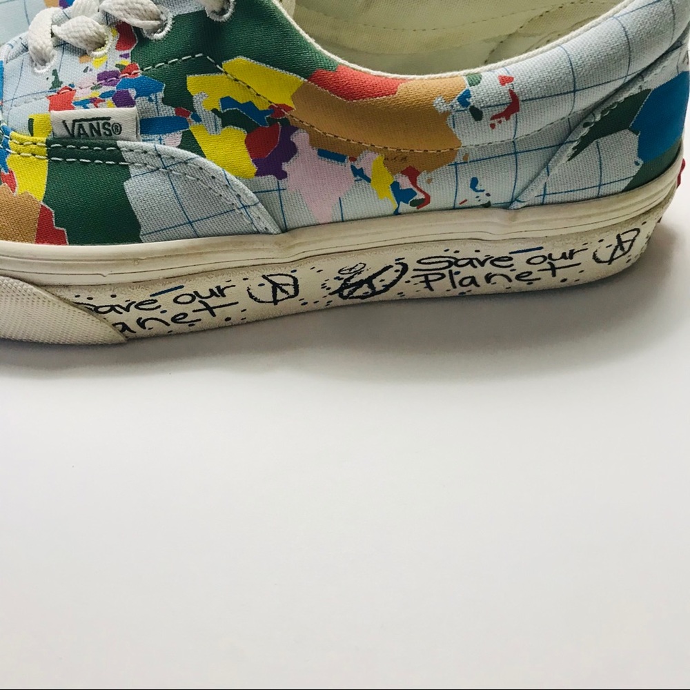 Vans Multicolor World Map Sneakers - image 4